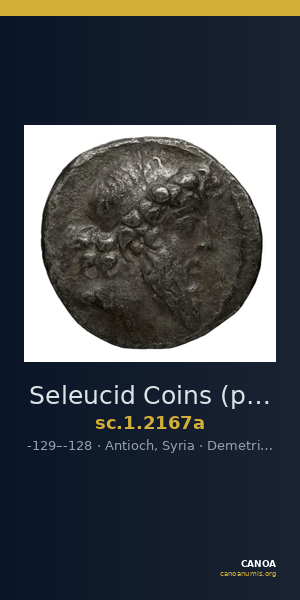 Seleucid Coins (part 2) 2167a — CANOA
