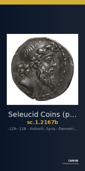 Seleucid Coins (part 2) 2167b — CANOA