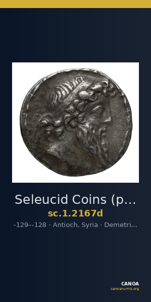 Seleucid Coins (part 2) 2167d — CANOA