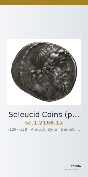 Seleucid Coins (part 2) 2168.1a — CANOA