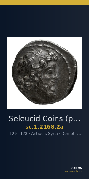Seleucid Coins (part 2) 2168.2a — CANOA
