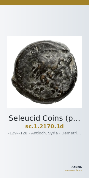 Seleucid Coins (part 2) 2170.1d — CANOA