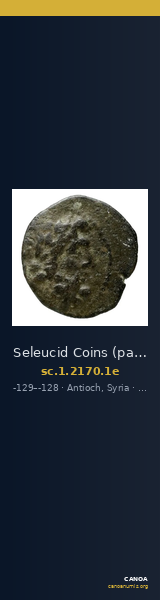 Seleucid Coins (part 2) 2170.1e — CANOA