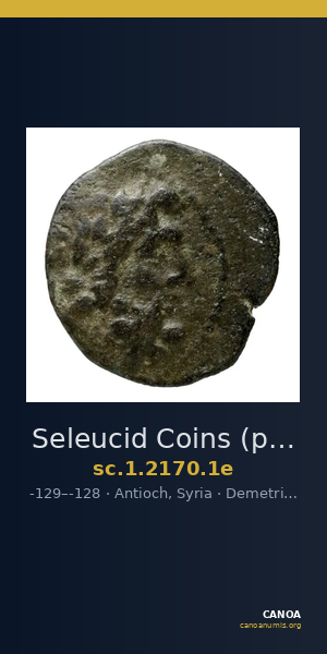 Seleucid Coins (part 2) 2170.1e — CANOA