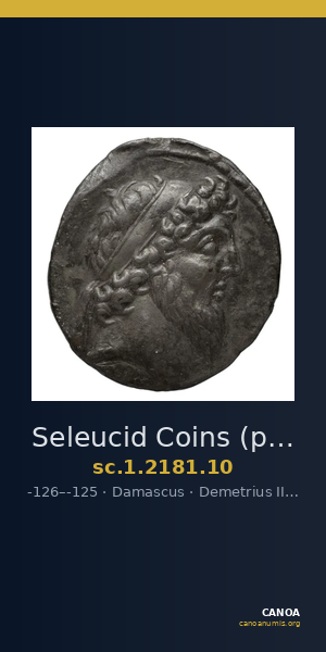 Seleucid Coins (part 2) 2181.10 — CANOA