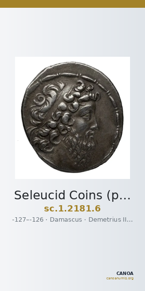 Seleucid Coins (part 2) 2181.6 — CANOA