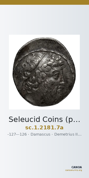 Seleucid Coins (part 2) 2181.7a — CANOA
