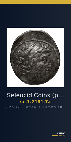 Seleucid Coins (part 2) 2181.7a — CANOA