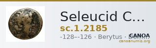 Seleucid Coins (part 2) 2185 — CANOA
