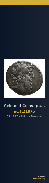 Seleucid Coins (part 2) 2187b — CANOA