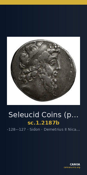 Seleucid Coins (part 2) 2187b — CANOA