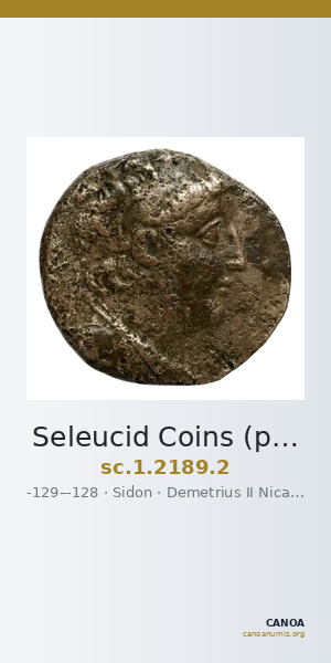 Seleucid Coins (part 2) 2189.2 — CANOA