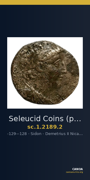 Seleucid Coins (part 2) 2189.2 — CANOA