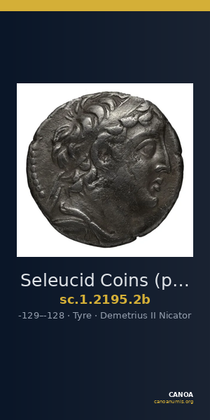Seleucid Coins (part 2) 2195.2b — CANOA