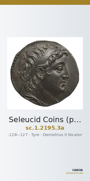 Seleucid Coins (part 2) 2195.3a — CANOA