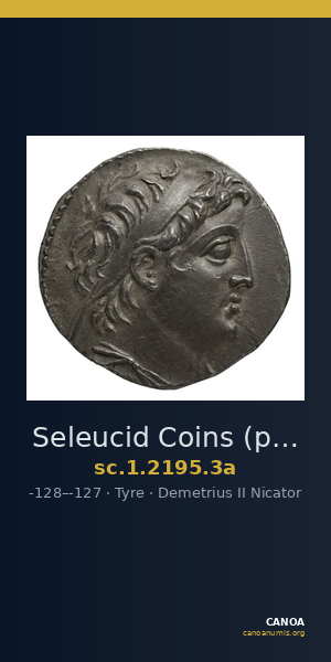 Seleucid Coins (part 2) 2195.3a — CANOA