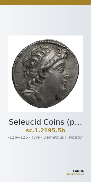 Seleucid Coins (part 2) 2195.5b — CANOA
