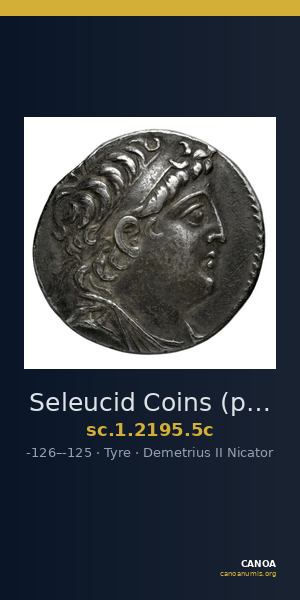 Seleucid Coins (part 2) 2195.5c — CANOA