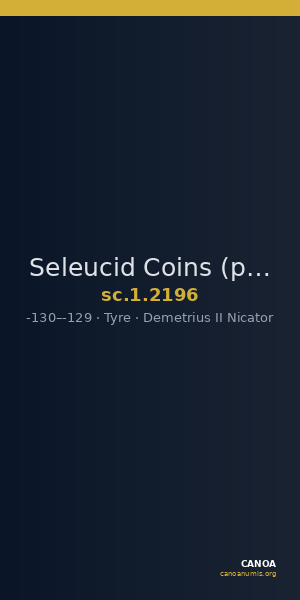 Seleucid Coins (part 2) 2196 — CANOA