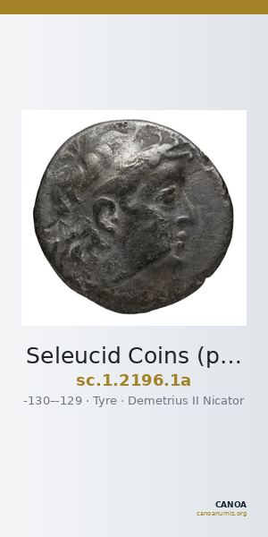 Seleucid Coins (part 2) 2196.1a — CANOA