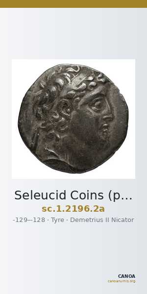 Seleucid Coins (part 2) 2196.2a — CANOA
