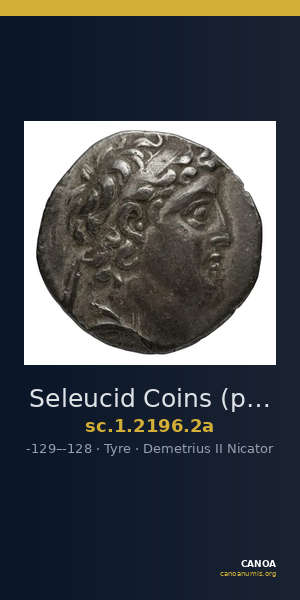 Seleucid Coins (part 2) 2196.2a — CANOA