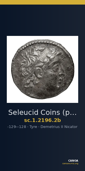 Seleucid Coins (part 2) 2196.2b — CANOA