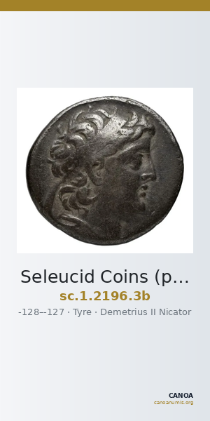 Seleucid Coins (part 2) 2196.3b — CANOA