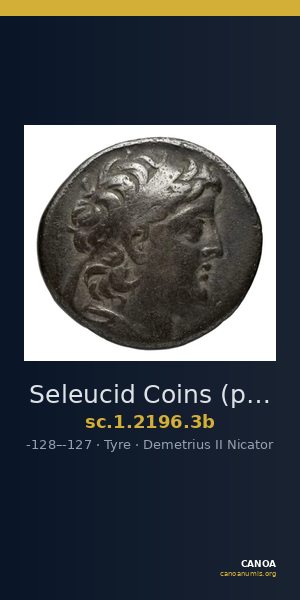 Seleucid Coins (part 2) 2196.3b — CANOA