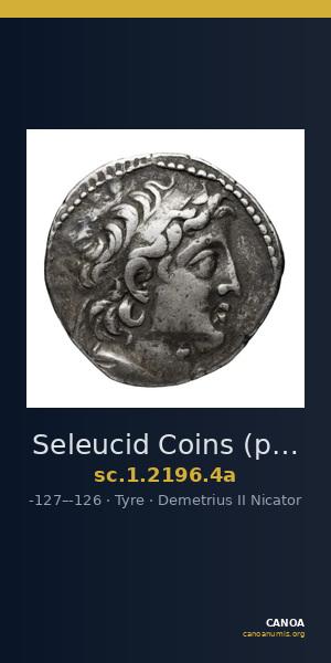 Seleucid Coins (part 2) 2196.4a — CANOA
