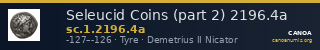 Seleucid Coins (part 2) 2196.4a — CANOA