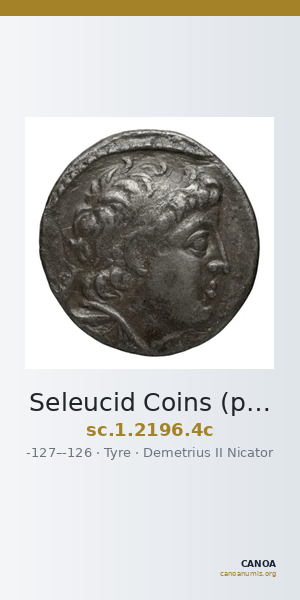 Seleucid Coins (part 2) 2196.4c — CANOA