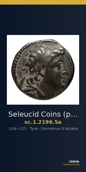 Seleucid Coins (part 2) 2196.5a — CANOA