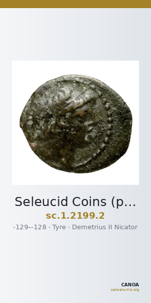 Seleucid Coins (part 2) 2199.2 — CANOA