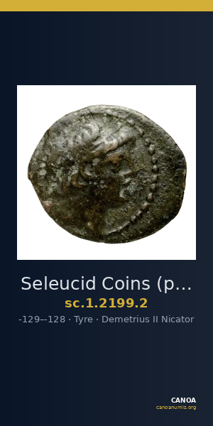 Seleucid Coins (part 2) 2199.2 — CANOA