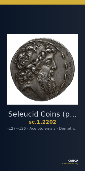 Seleucid Coins (part 2) 2202 — CANOA