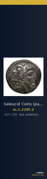 Seleucid Coins (part 2) 2205.2 — CANOA