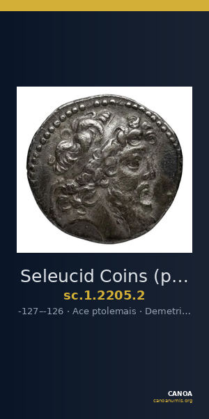 Seleucid Coins (part 2) 2205.2 — CANOA