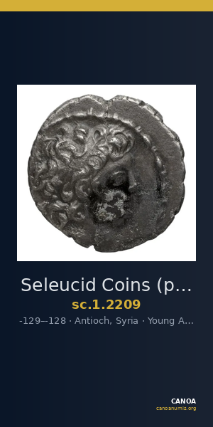 Seleucid Coins (part 2) 2209 — CANOA