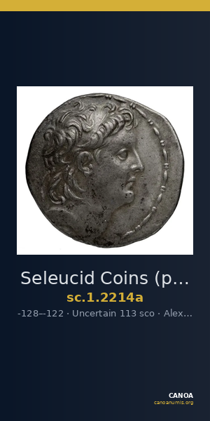 Seleucid Coins (part 2) 2214a — CANOA