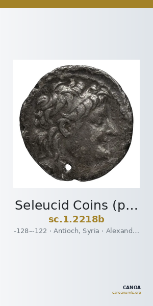 Seleucid Coins (part 2) 2218b — CANOA