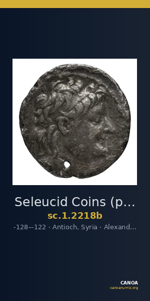 Seleucid Coins (part 2) 2218b — CANOA