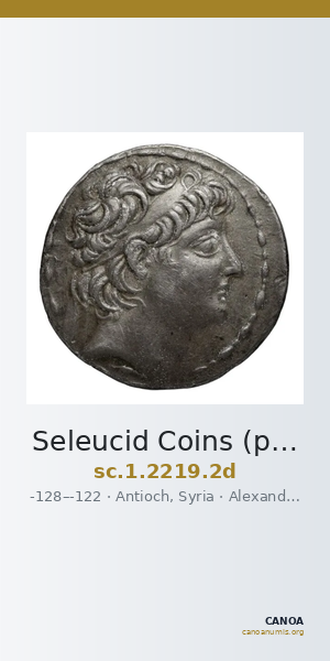 Seleucid Coins (part 2) 2219.2d — CANOA