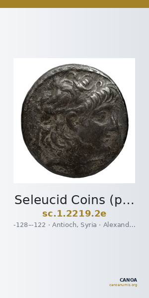 Seleucid Coins (part 2) 2219.2e — CANOA