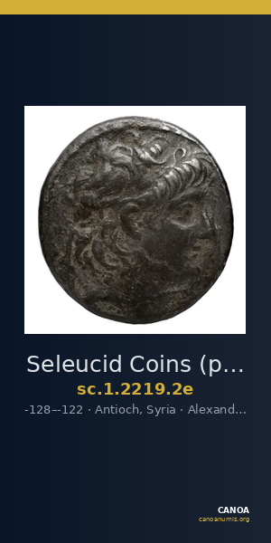 Seleucid Coins (part 2) 2219.2e — CANOA