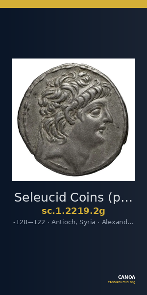 Seleucid Coins (part 2) 2219.2g — CANOA