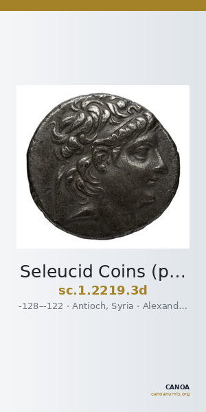 Seleucid Coins (part 2) 2219.3d — CANOA