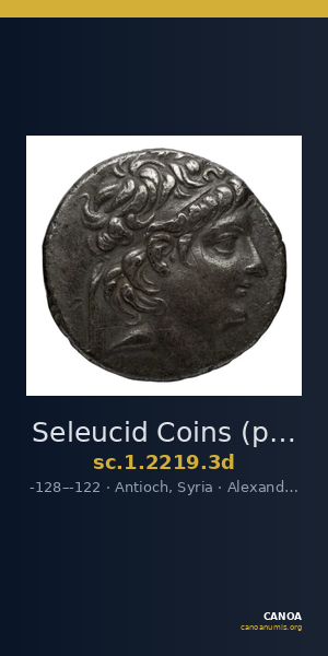 Seleucid Coins (part 2) 2219.3d — CANOA