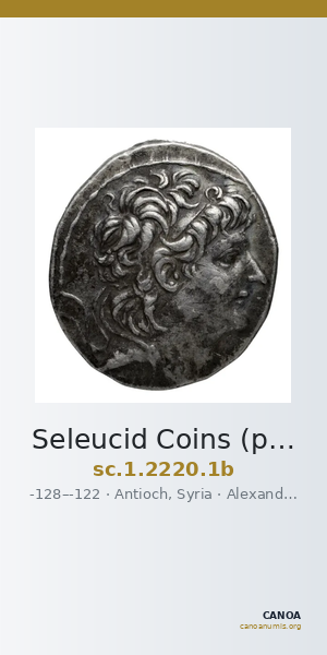 Seleucid Coins (part 2) 2220.1b — CANOA