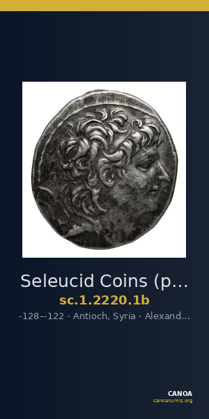 Seleucid Coins (part 2) 2220.1b — CANOA
